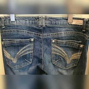 Democracy Dark Blue Straight Leg Jeans 12 x 30